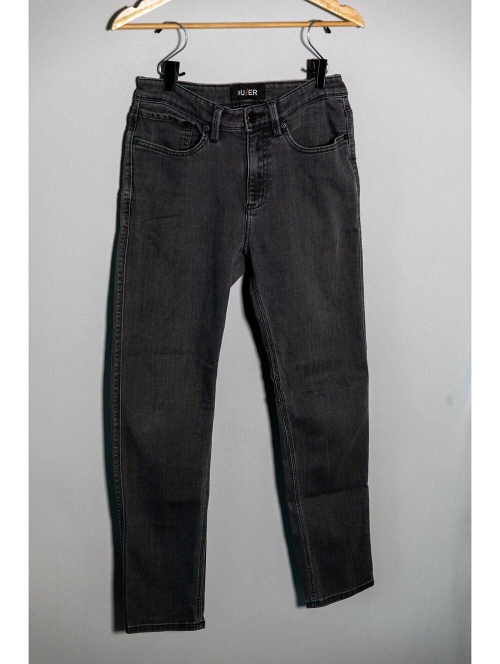 DU/ER DUER Jeans Mens 30 x 30 Black L2X Performance Denim Slim Fit Pants